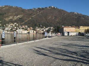Il cantiere del lungolago di Como