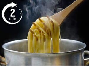 Pasta pronta in 2 minuti anziché 10