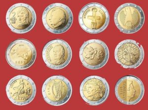 Monete da 2 euro dalla più facile da trovare