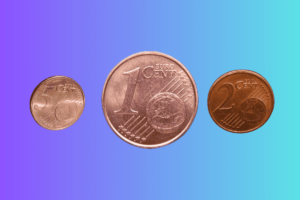 monete da 1, 2 e 5 centesimi di euro