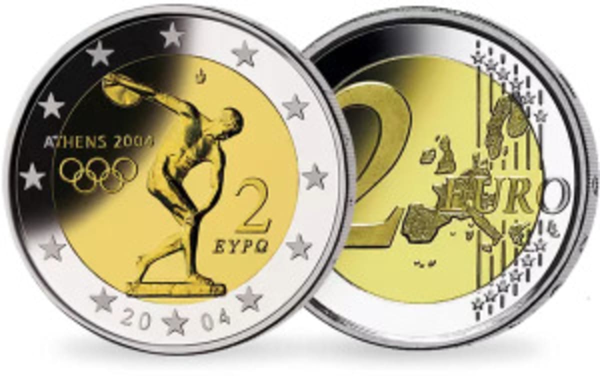 2 euro Grecia – Giochi Olimpici di Atene