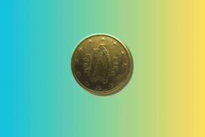 La moneta da 50 centesimi con l’arpa