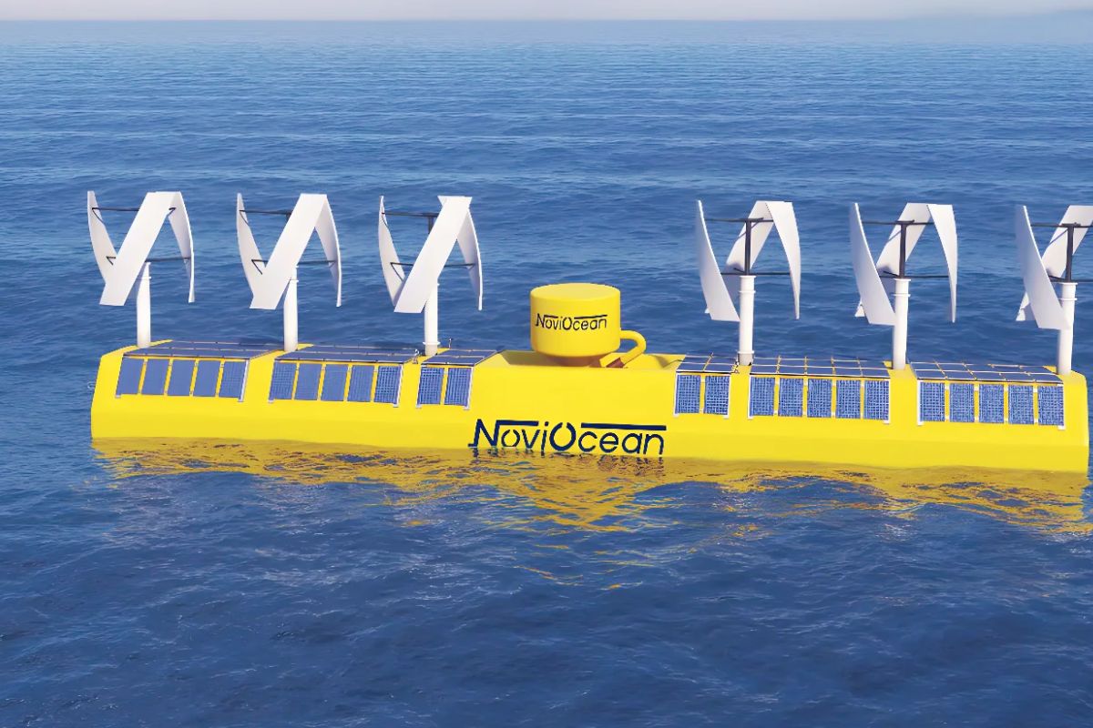 Questa zattera gigante genera elettricità per 1 000 famiglie