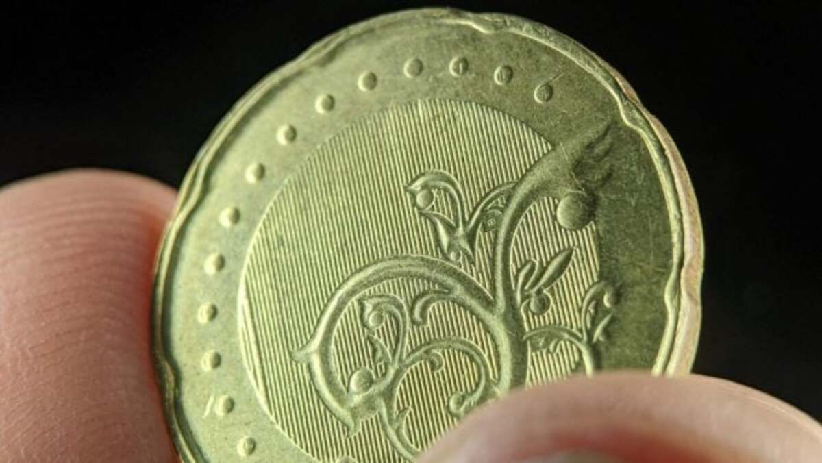 Una moneta da 50 centesimi
