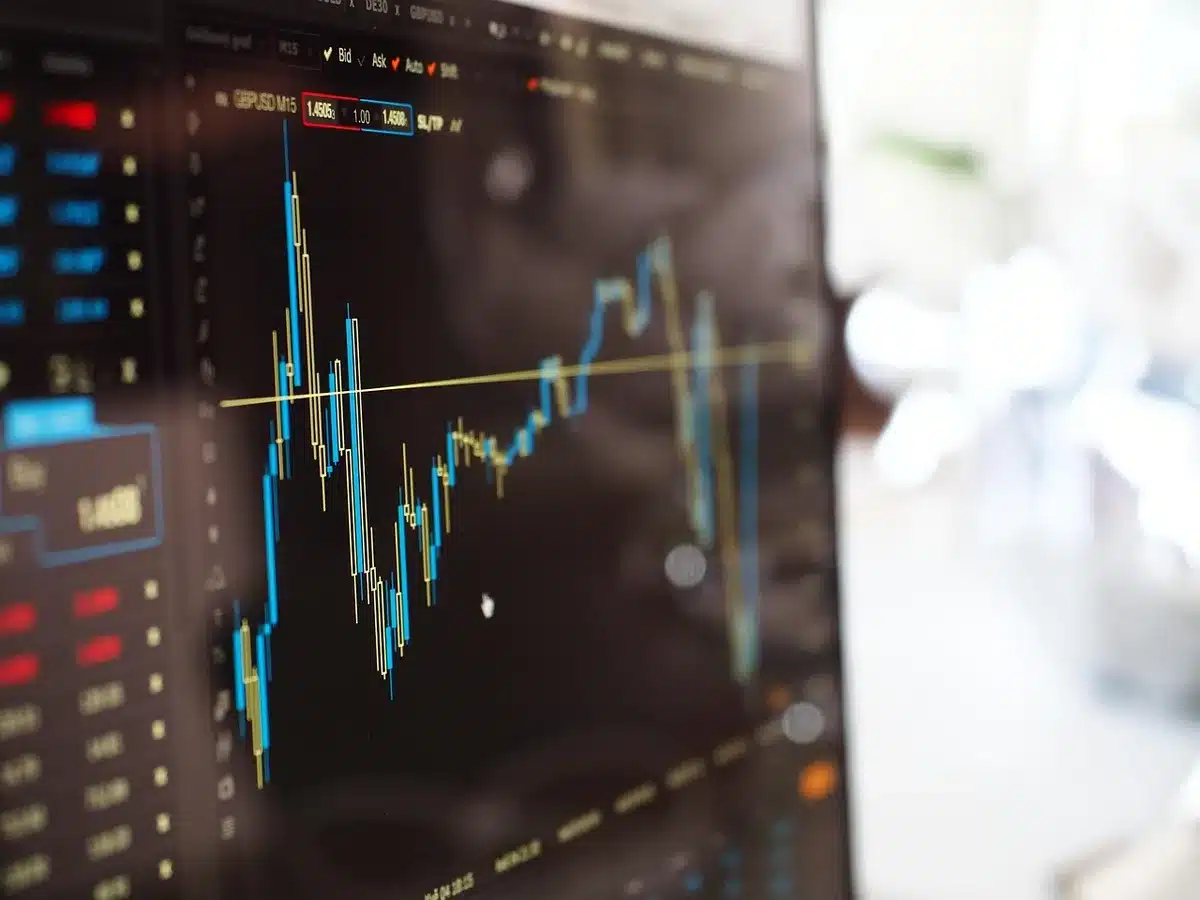 Grafici e dati del mercato azionario con focus sul settore petrolifero e dei titoli energetici